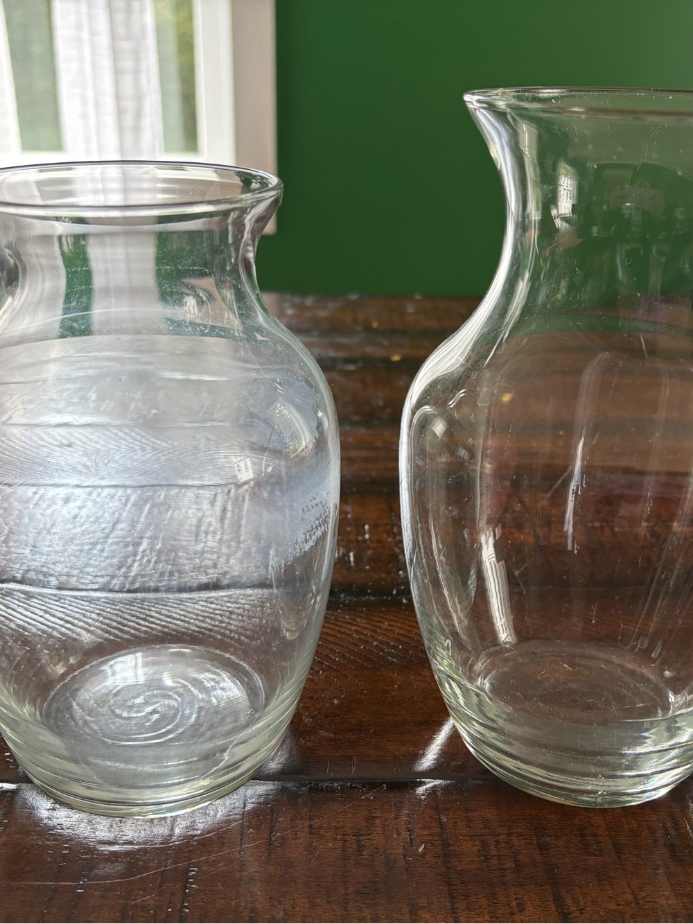 Clear Glass Vase - Classic